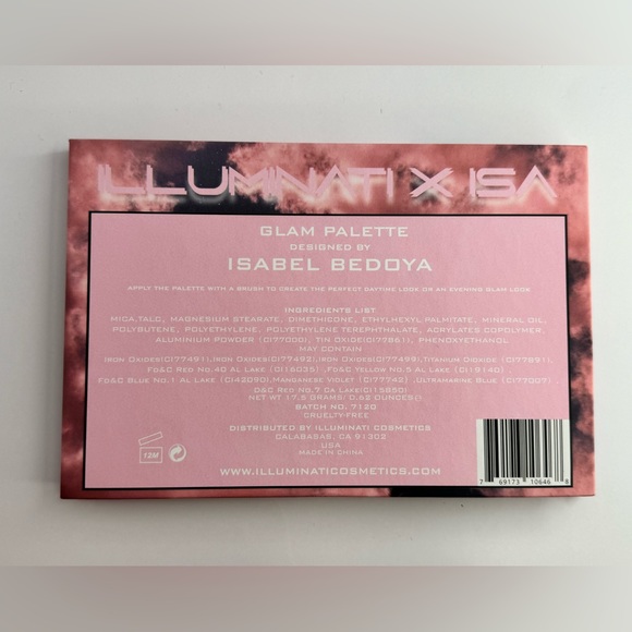 New ILLUMINATI x ISA Isabel Bedoya GLAM EYESHADOW PALETTE - Picture 2 of 3